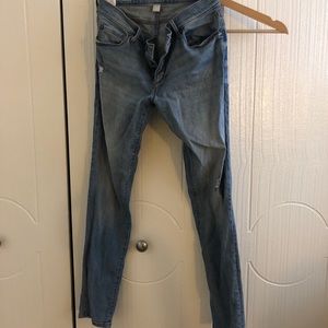 Ann Taylor loft distressed boyfriend jeans